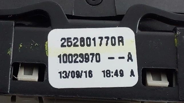 Comando / botão / interruptor multifunções RENAULT Zoe (BFM_)445947338147778562