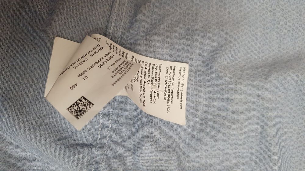 Hugo Boss сорочка чоловіча XL multilogo slim fit оригинал