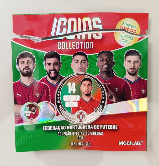 Moeda iCoins FPF 2026 - Gonçalo Inácio (#14)