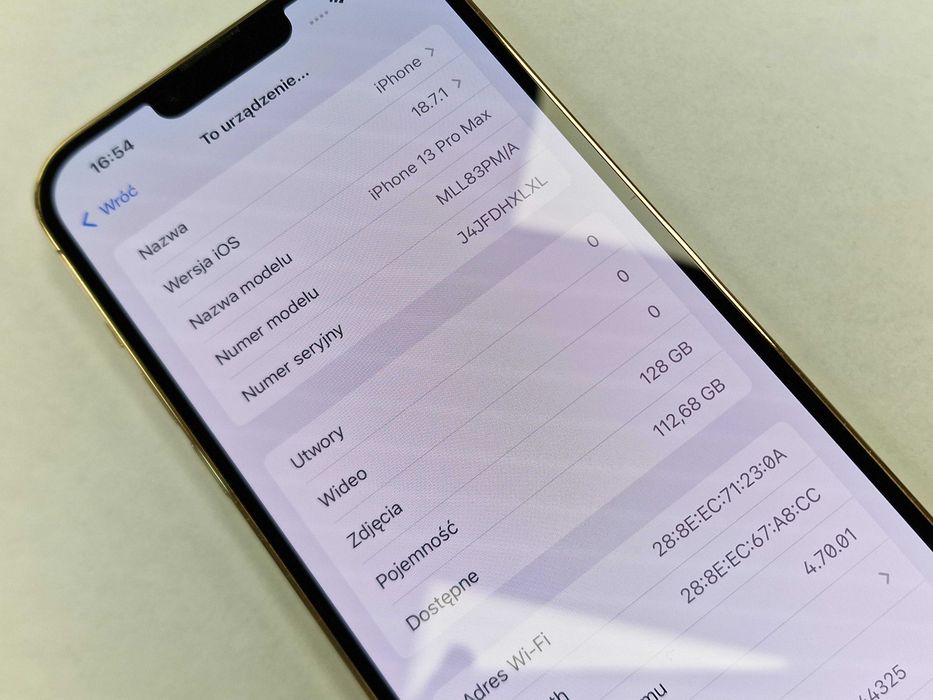 iPhone 13 Pro Max 128GB/ Gold/ Grade A-/ bateria 82%/ Gwarancja + łado