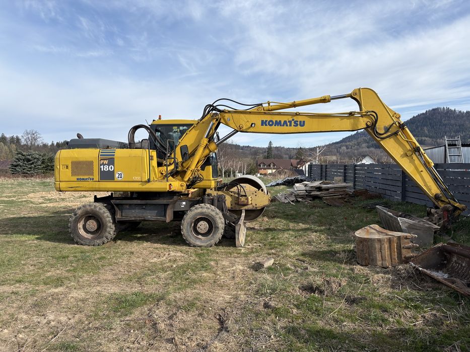 Koparka kolowa Komatsu PW 180  obrotowka
