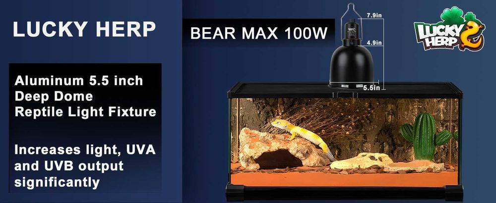 Dome NOVA Cúpula Refletora para Lâmpadas de Répteis LUCKY HERP