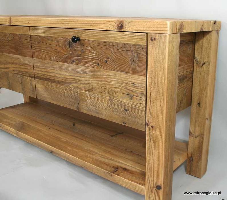 Szafka łazienkowa, stare drewno (SZA.Ł43)