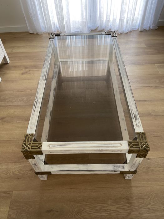 Mesa de centro com dois vidros