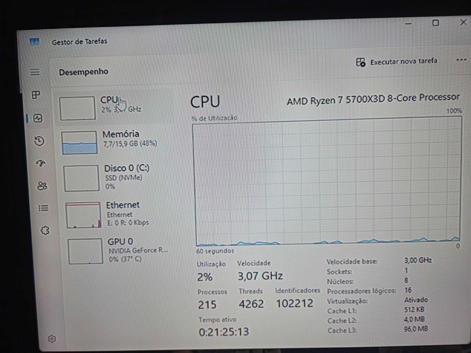 PC RYZEN 7 5700X3D RTX 3070