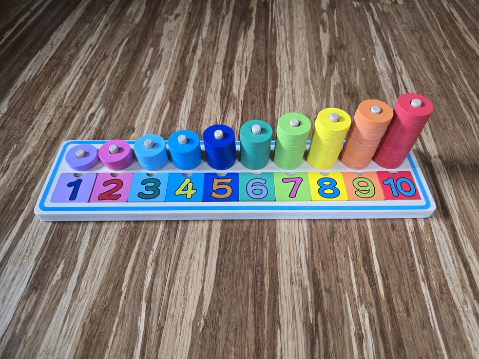 Zabawka nauka liczenia drewniana