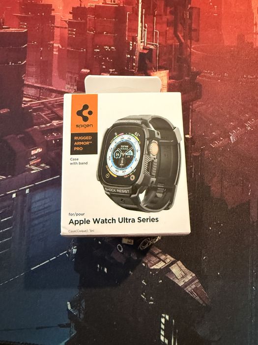 Ремінець з чохлом Spigen Rugged Armor Pro для Apple watch ultra 49