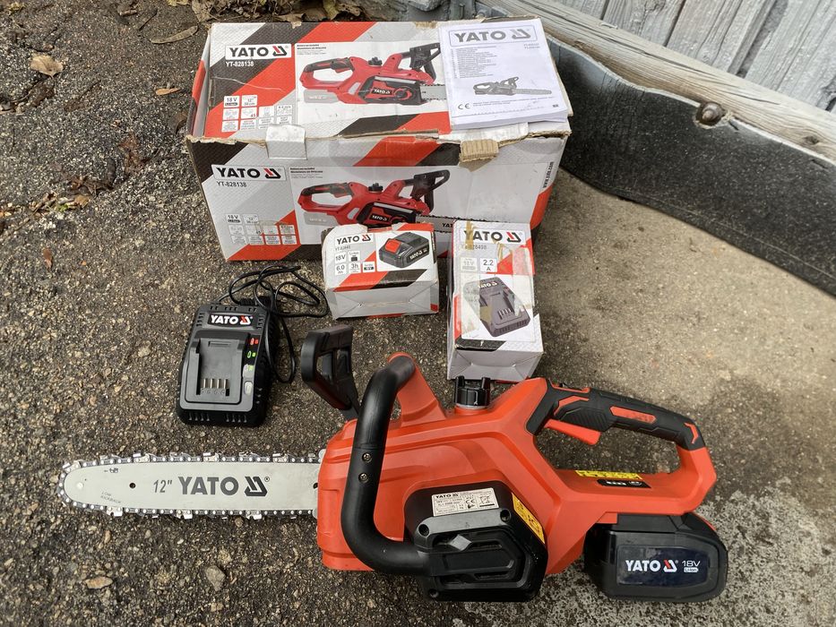 Пила аккумуляторная YATO YT-828138+АКБ 6Ah+ЗУ Комплект