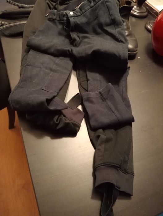 Botas de equitação+ caneleiras+ calcas