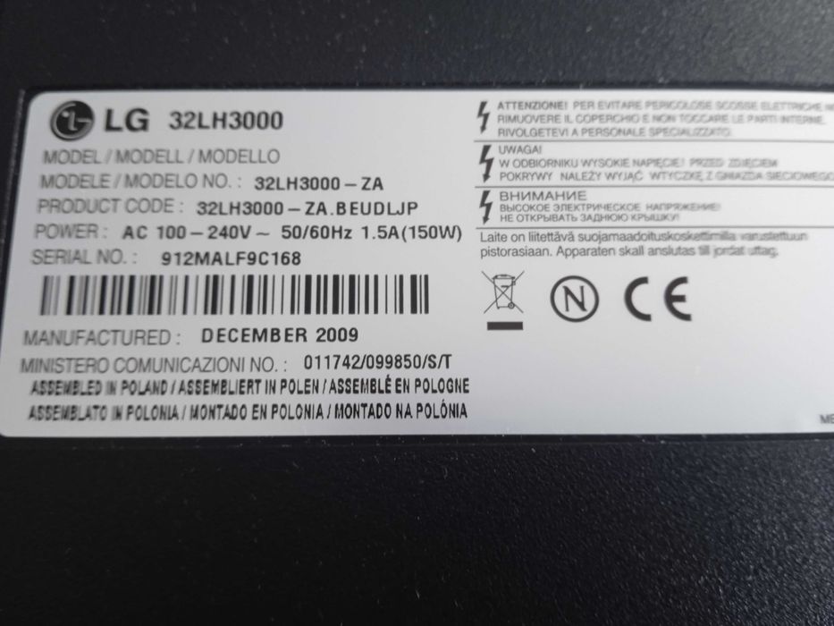 Telewizor LG 32 LH3000 LCD