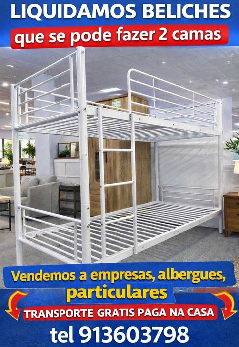 liquidamos beliches novos de metal   transporte gratuito  hostais