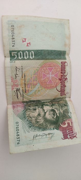 Nota 5000 escudos