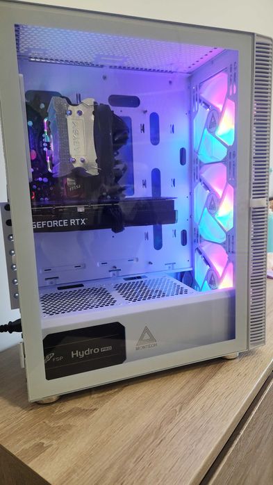 PC Gaming White i7 32Gb Nvme RTX 3060 RGBs