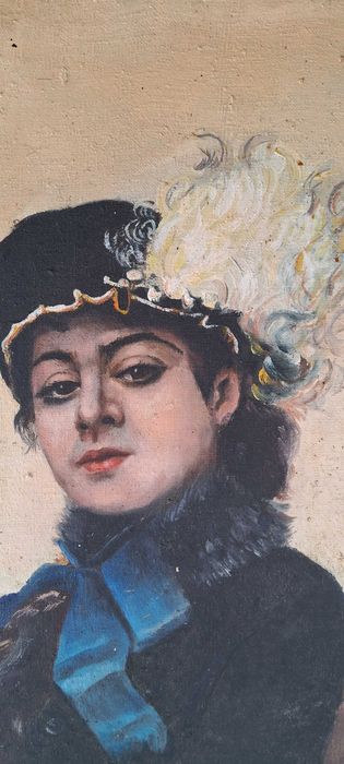 Картина "Незнакомка-Неизвестная"-Иван Крамский, холст, масло, 88х71см.