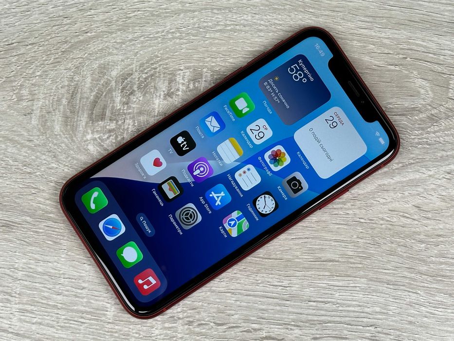 Apple iPhone XR - 64GB - RED Neverlock 100% акумулятор №452