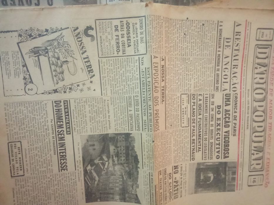 4 Jornais Diários Popular ,1948 Agosto.