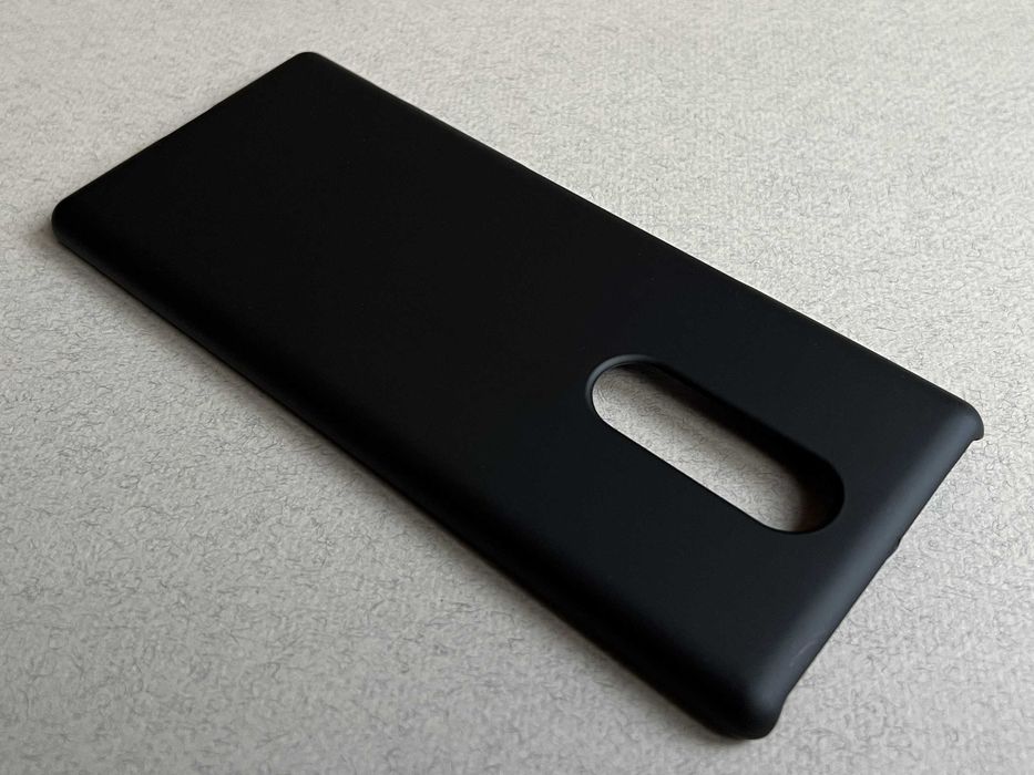 Sony Xperia 1 чохол матовий пластик чорний BLACK чехол панель