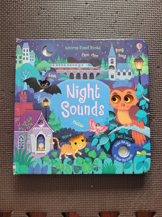 Książeczka dźwiękowa angielski Usborne Sound Books: Night Sounds