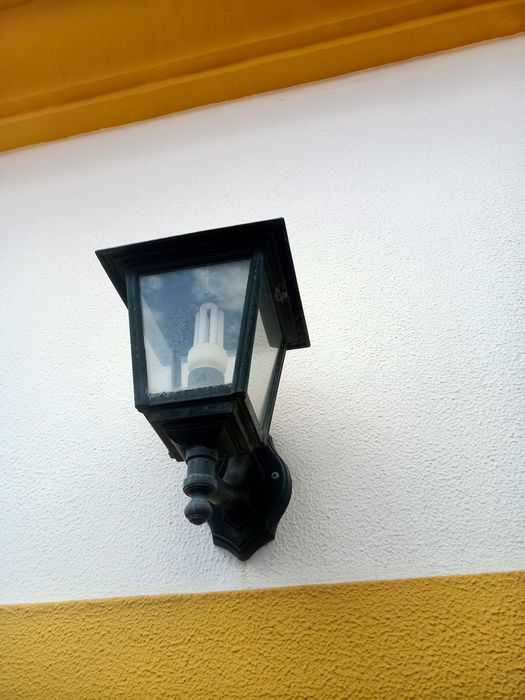 Candeeiros parede exterior em alumínio com lâmpada