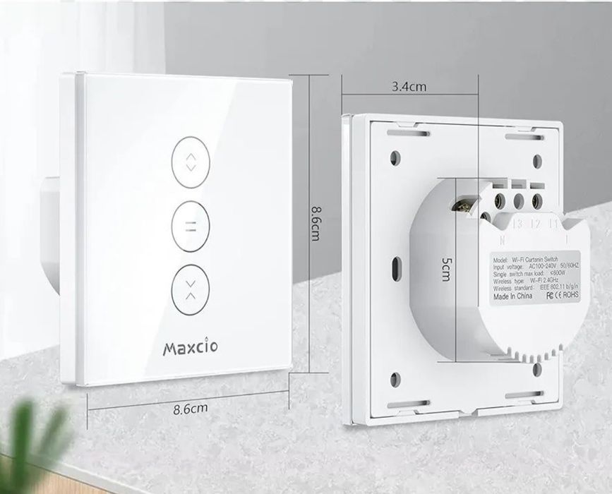 Przełącznik Maxcio WF-CS01 WiFi inteligentny 2,4ghz Alexa Google Home