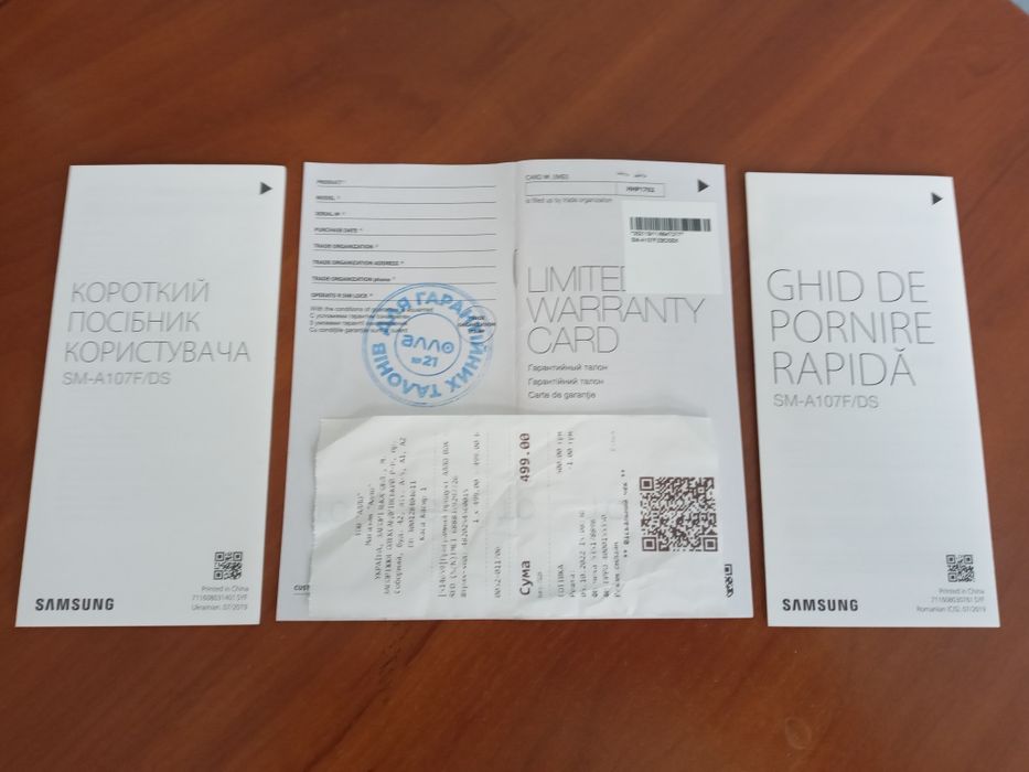 Смартфон б/у Samsung Galaxy A10s SM-A107F  Blue