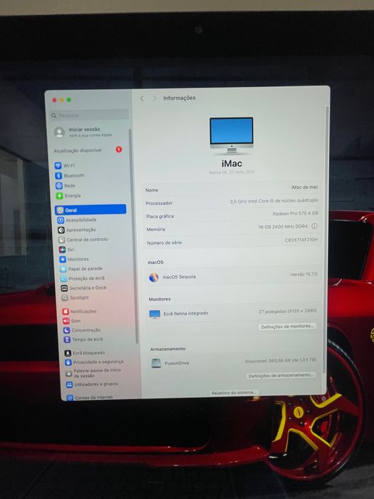 iMac 2017 27" 5K Magic mouse/keyboard Caixa