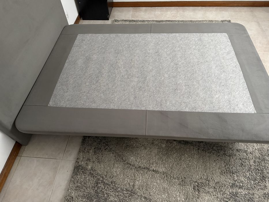 Cama veludo com colchao incluido 140x160