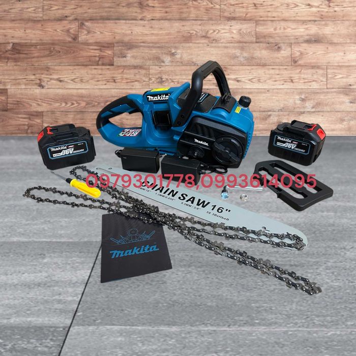Аккумуляторная Пила Makita DUC358BL Для різання дерев шина 40см 72В/9А