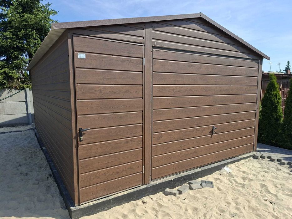 Garaż Premium Blaszak 4m na 5 m Garaż blaszany Garaże blaszane 4x5 4x6 4x7 5x5 5x6 5x7 - Producent !!!