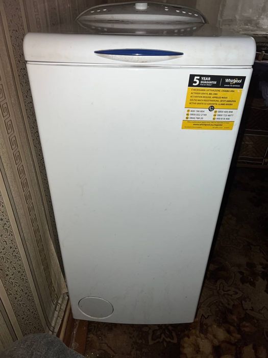 Пральна машина whirlpool машинка автомат вертикальна