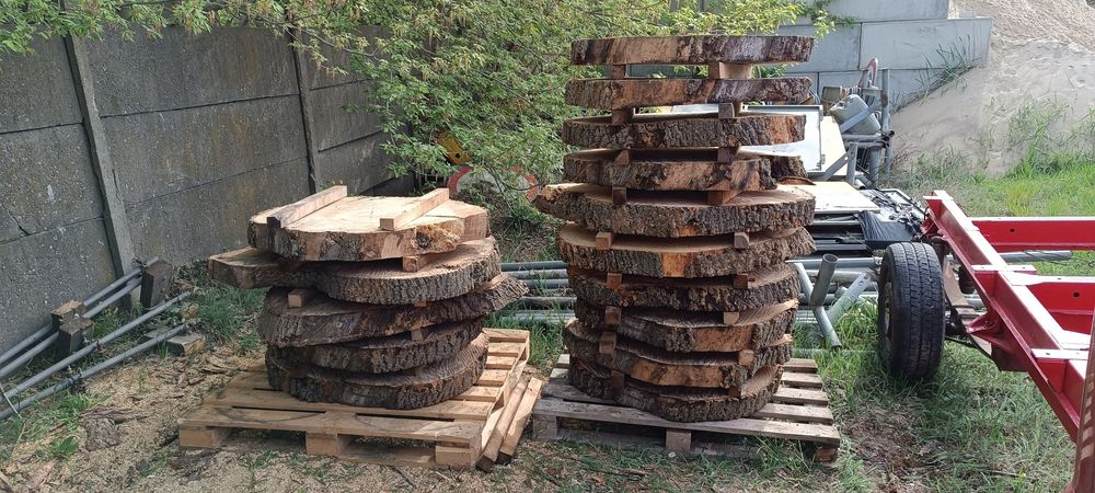 Plastry drewna z jesionu