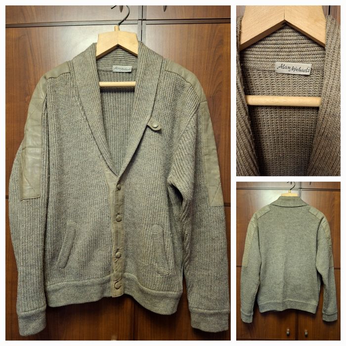 Мужской вязаный кардиган, джемпер.