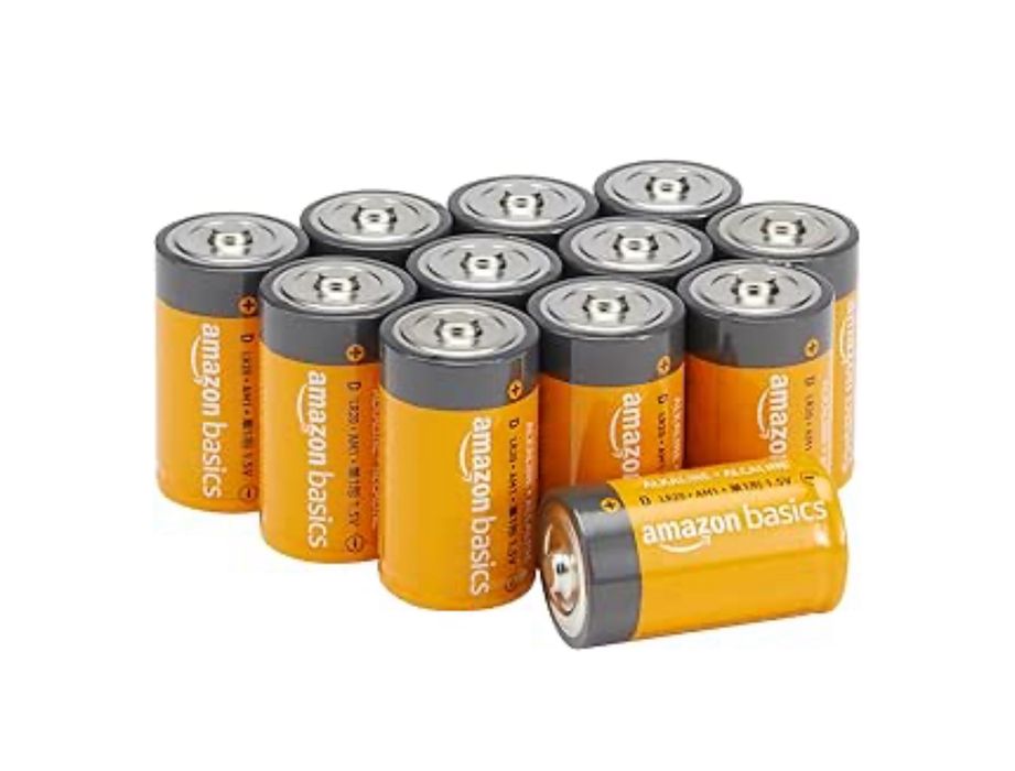 Amazon Basics Everyday baterie alkaliczne, typ D, 1,5 V, 12 sztuk
