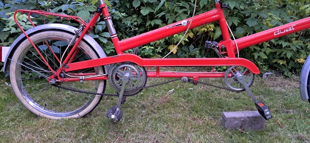 Romet duet z przerzutkami składany tandem składak wigry 3 prl