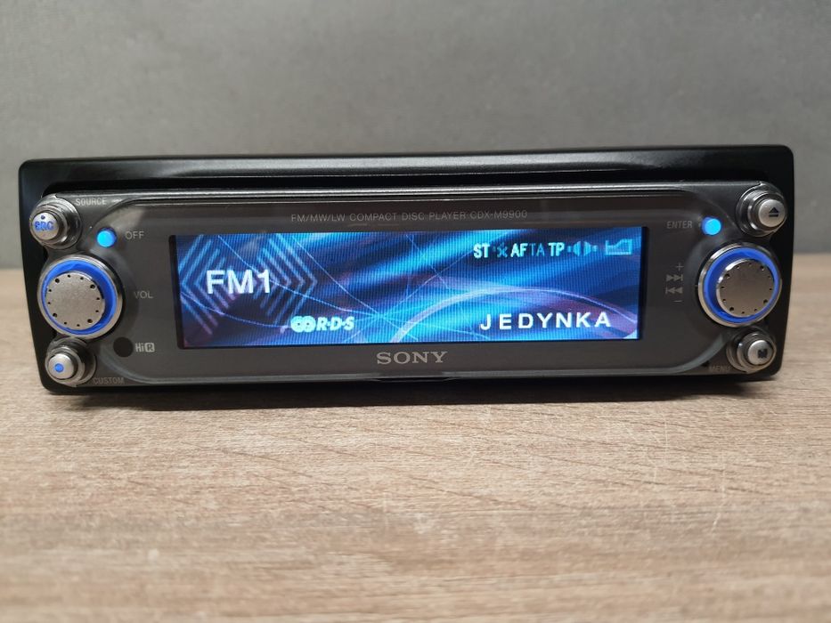 Radio samochodowe Sony CDX-M9900 CD Mp3, AUX, Kolorowy wyświetlacz, Animacje, Kolekcjonerskie Winda Black-Panel / D-mask