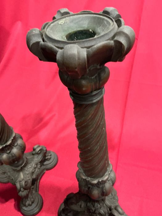 Candelabros par bronze baroque empire 41 cm ,anúncios abaixo