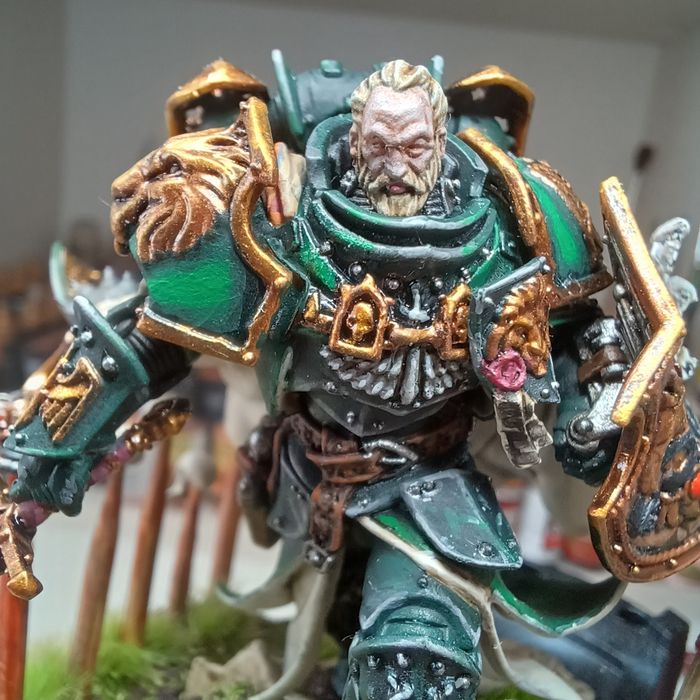Warhammer 40,000 Lion El'Jonson (Лион Эль'Джонсон) — Примарх Dark Angels | PRO Paint | Коллекционная миниатюра | Ручная покраска