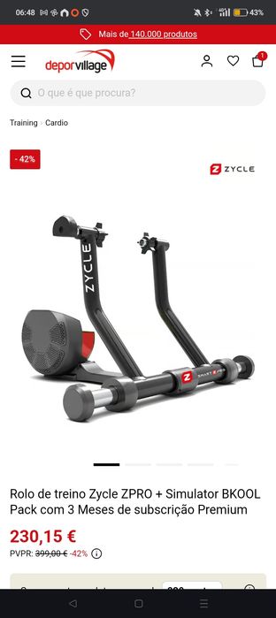 Rolo de treino Zycle ZPRO