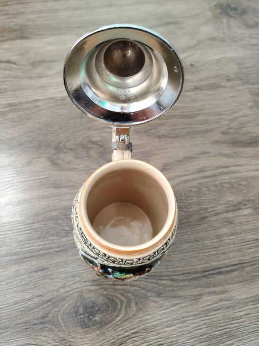 Ceramiczny kufel ozdobny do piwa, Made in GDR
