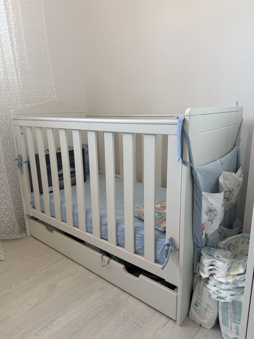 Łóżeczko Pinio Marsylia 120x60 białe