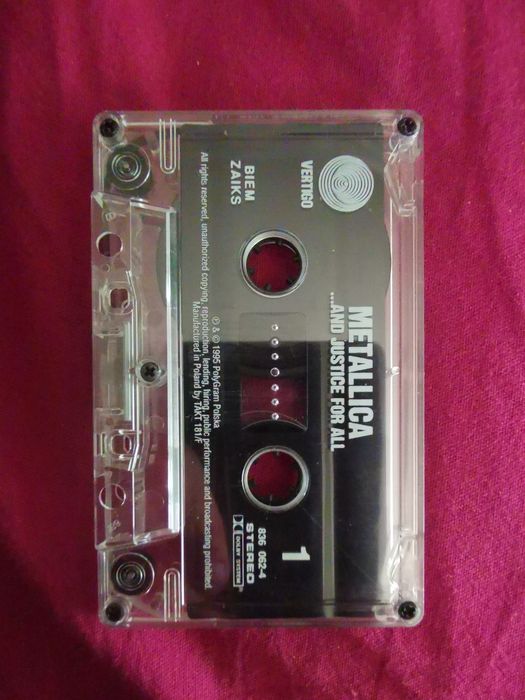 Kaseta: METALLICA "...And Justice for All" / wydanie: 1995 r.