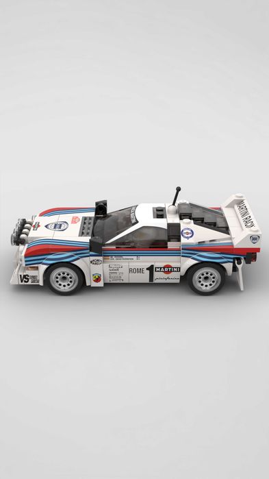 LEGO Compatível - Lancia Rally 037 Martini Racing (Speed Champions)