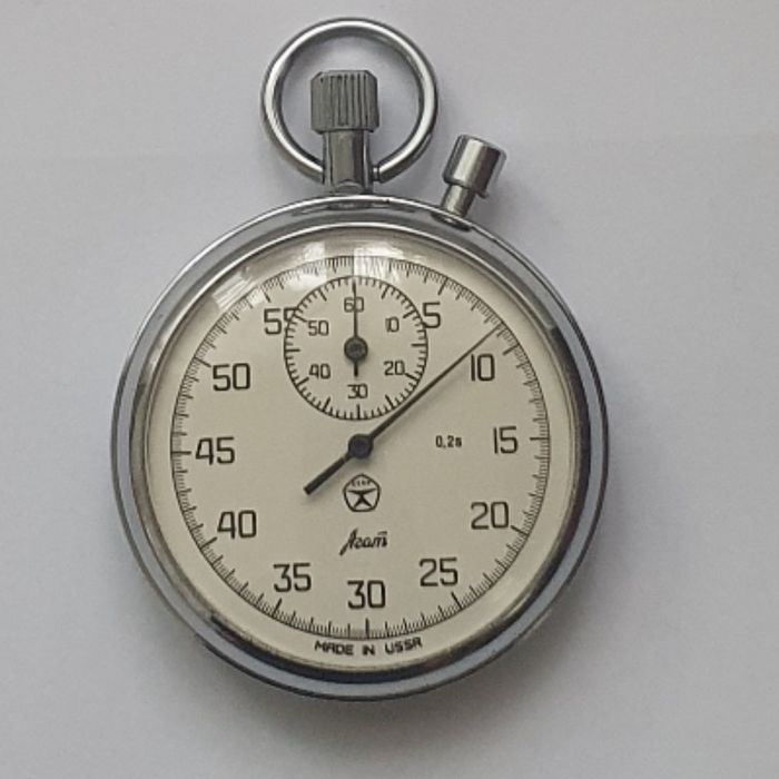 Вінтажний секундомір "АГАТ" (двохкнопковий) – відмінний стан.