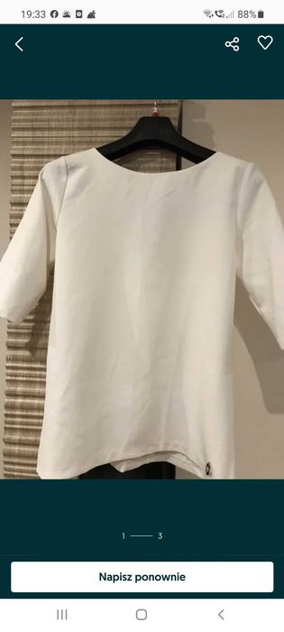 Bluzka elegancka s/m rękaw 3/4