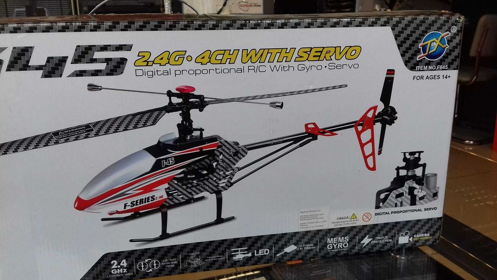 Śmigłowiec helikopter model zabawka sterowany używany nie sprawny