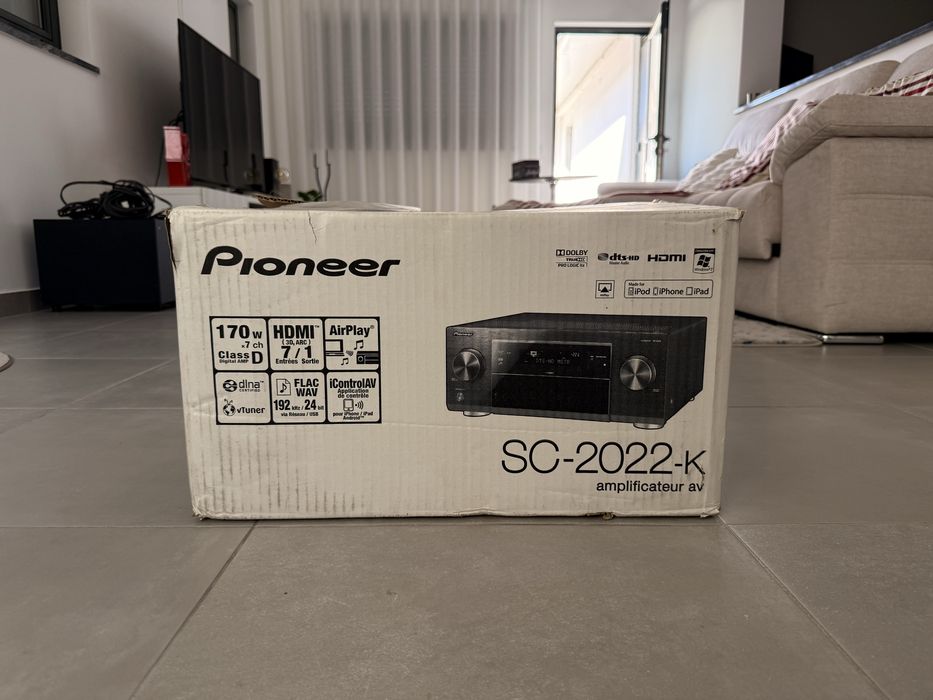 Home Cinema Pioneer + Jamo 5.1 com Subwoofer – Oferta de 2 Tripés