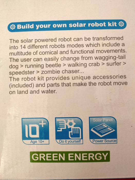 14 in 1 solarny robot edukacyjny dla dzieci powyżej 10 lat