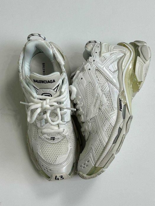 BALENCIAGA Runner кроссовки белые кеди кеды кросівки білі 43 42 40 38