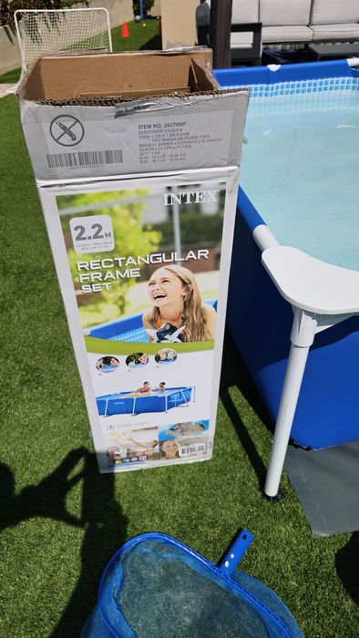 Piscina Intex 2,2mx1,50mx60cm e acessórios/produto limpeza