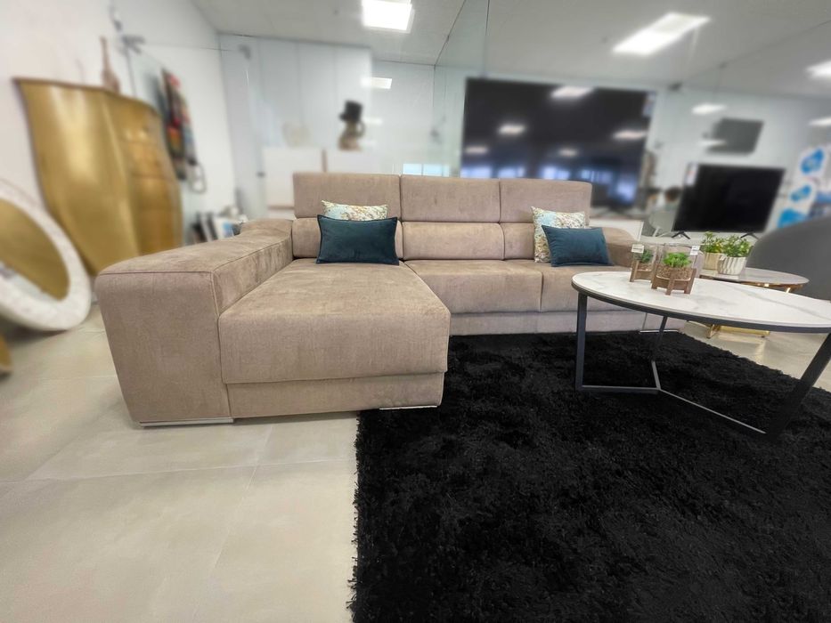 Sofá Chaise Esq. Moderna cor cast c/2,75MT